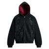 Unisex Oversized Hooded Zip-Up Sweatshirt With Rhinestone Embellishment Cotton Blend Casual Wear