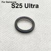 Aocarmo For Samsung Galaxy S25 Ultra SM-S938U/F/0/B S25U Rear Back Camera Lens Ring Metal Frame With Adhesive