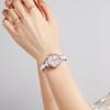 OLEVS Waterproof Date Silver Stainless Steel Pink Dial Women's Watch, Popular, Analog, Display, Band, Bracelet,