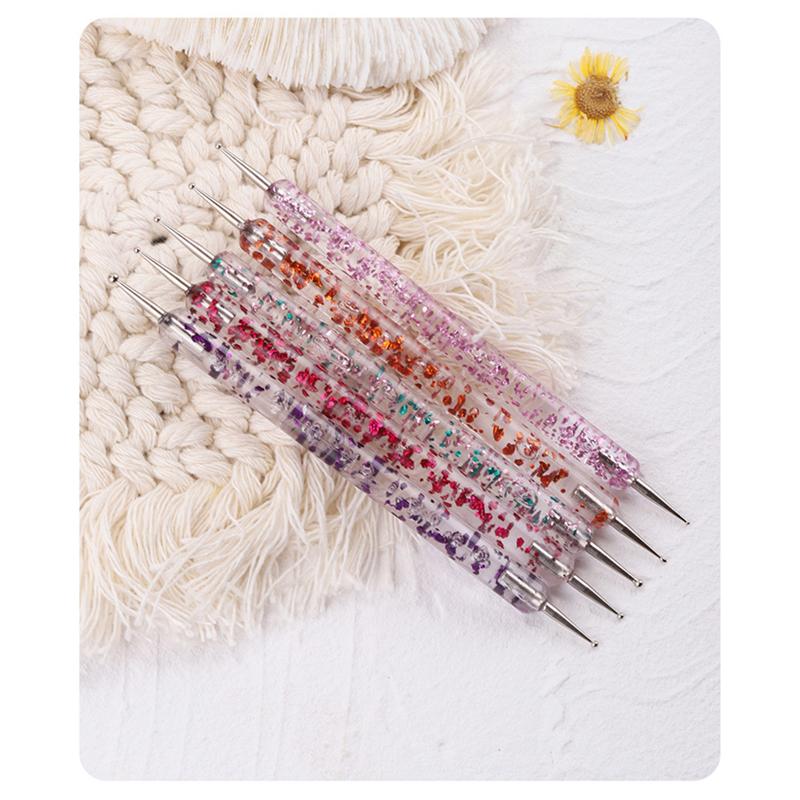 

1 комплект кистей для дизайна ногтей с УФ-гелем, набор для рисования ручкой для рисования точек на ногтях