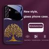 Golden Wealth TreeFor Samsung Galaxy A01 02 03 Core A04 A14 4G A13 54 34 31 20 25 23 22 5G S21 Ultra S20 Glass Phone Case