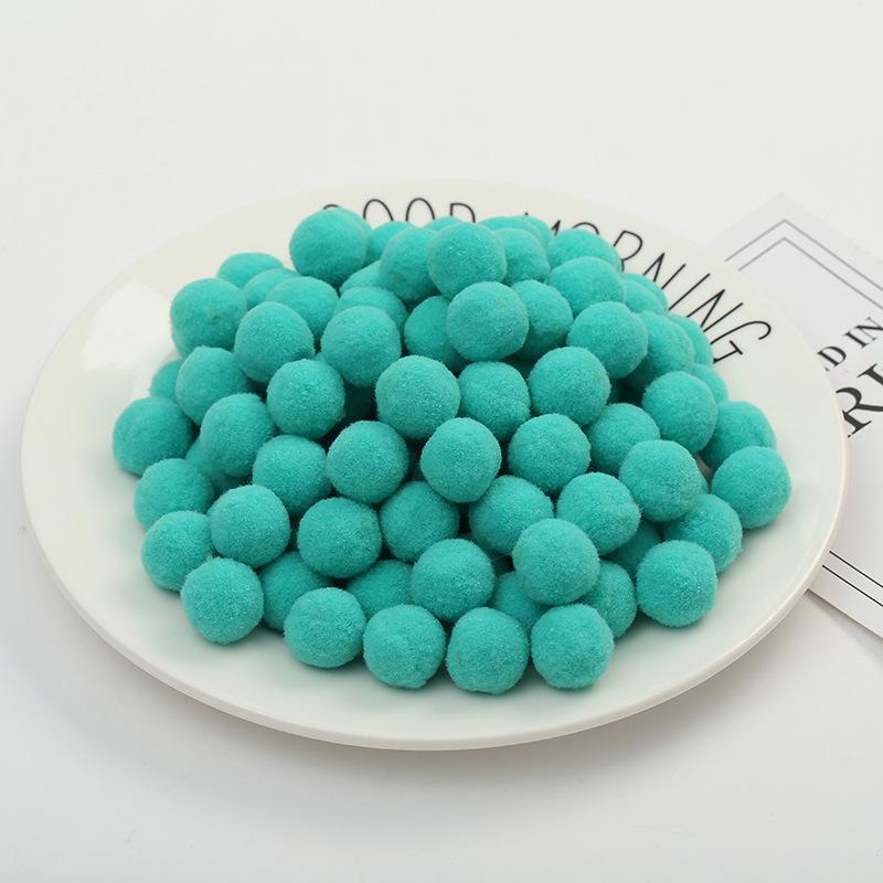 

1,5 см 60 шт. Высокоэластичные полиэстеровые помпоны для изготовления украшений и поделок своими руками