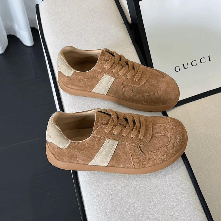 

Retro German training shoes women s autumn 2025 new breathable board shoes ins versatile round head casual soft-soled sports shoes 40