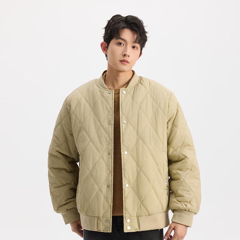 Mark Fairwhale Men's Padded Baseball Collar Winter Jacket