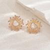 Women's Earrings Sun Eyes Earrings Niche Design Sense Light Luxury High Sense Star Love Earrings