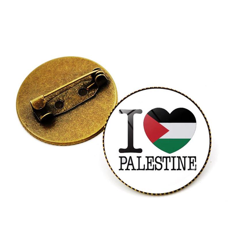 Premium Zinc Alloy Palestine Flag Brooch Pin Unique And Stylish Accessory For Bags And Jewelry Wholesale