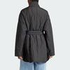 Adidas Originals Adilenium Oversized Jacket With Flap Pockets And Concealed Snap Buttons Women Outerwear Black IV9319