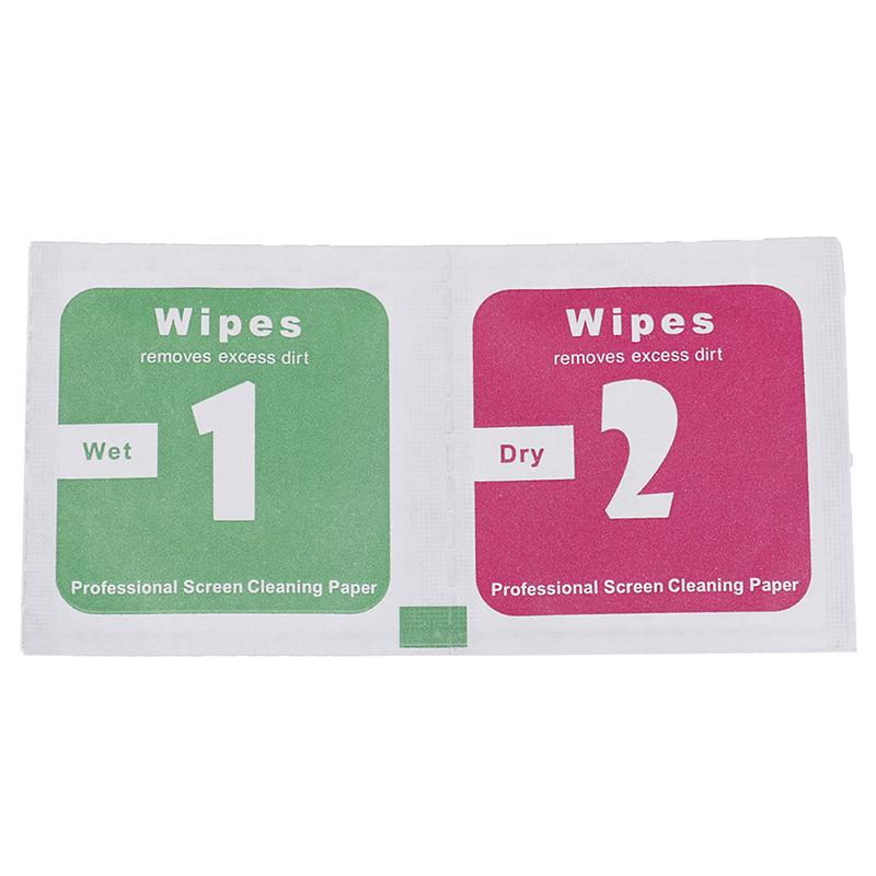 30 Stück/Los Kameraobjektiv Reinigungstuch LCD-Bildschirme Staubentfernung Feucht Trocken Wisspapier