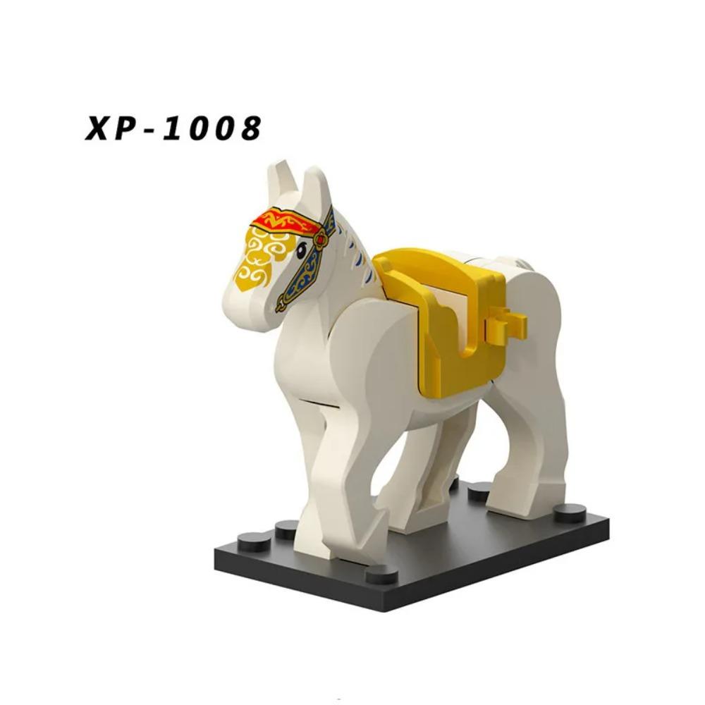 Military Building Blocks Solider Figures Mount War Horse Saddle Reins Adults Children Gifts Toys Animal Accessories Equipments