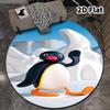 Pingu Round Area Rug Carpet Rug For Living Room Bedroom Sofa Playroom Decor Nonslip Floor Mat