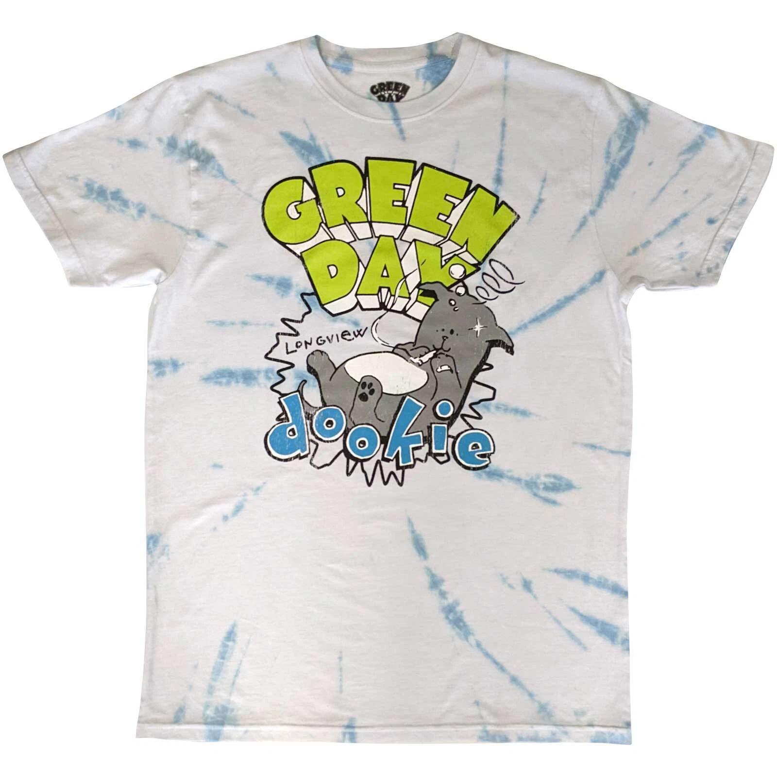 Green Day Unisex T-Shirt: Dookie Longview (Wash Collection) (Medium) L