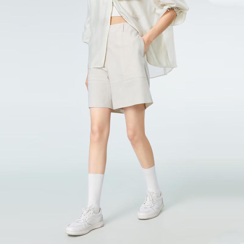 

OVVOVV Женские повседневные шорты А-силуэта из льна M