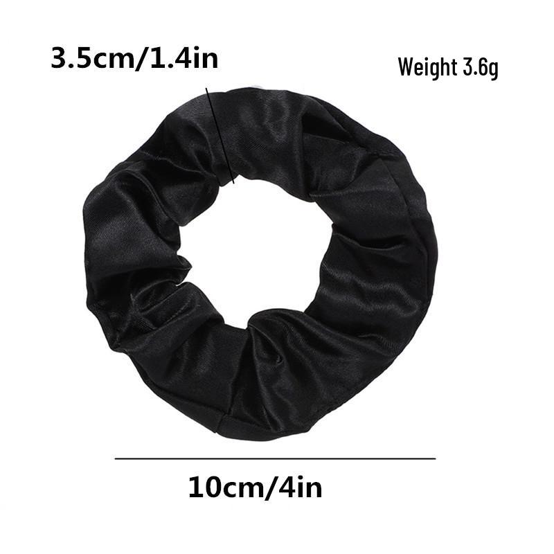 Satin Silk Hair Tie: High-End Women's Rubber Band for Elegant Buns