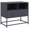 VidaXL Meuble TV anthracite 68x39x60,5 cm acier, support TV, buffet TV, armoire hifi, banc TV, armoire en métal, meuble 846550