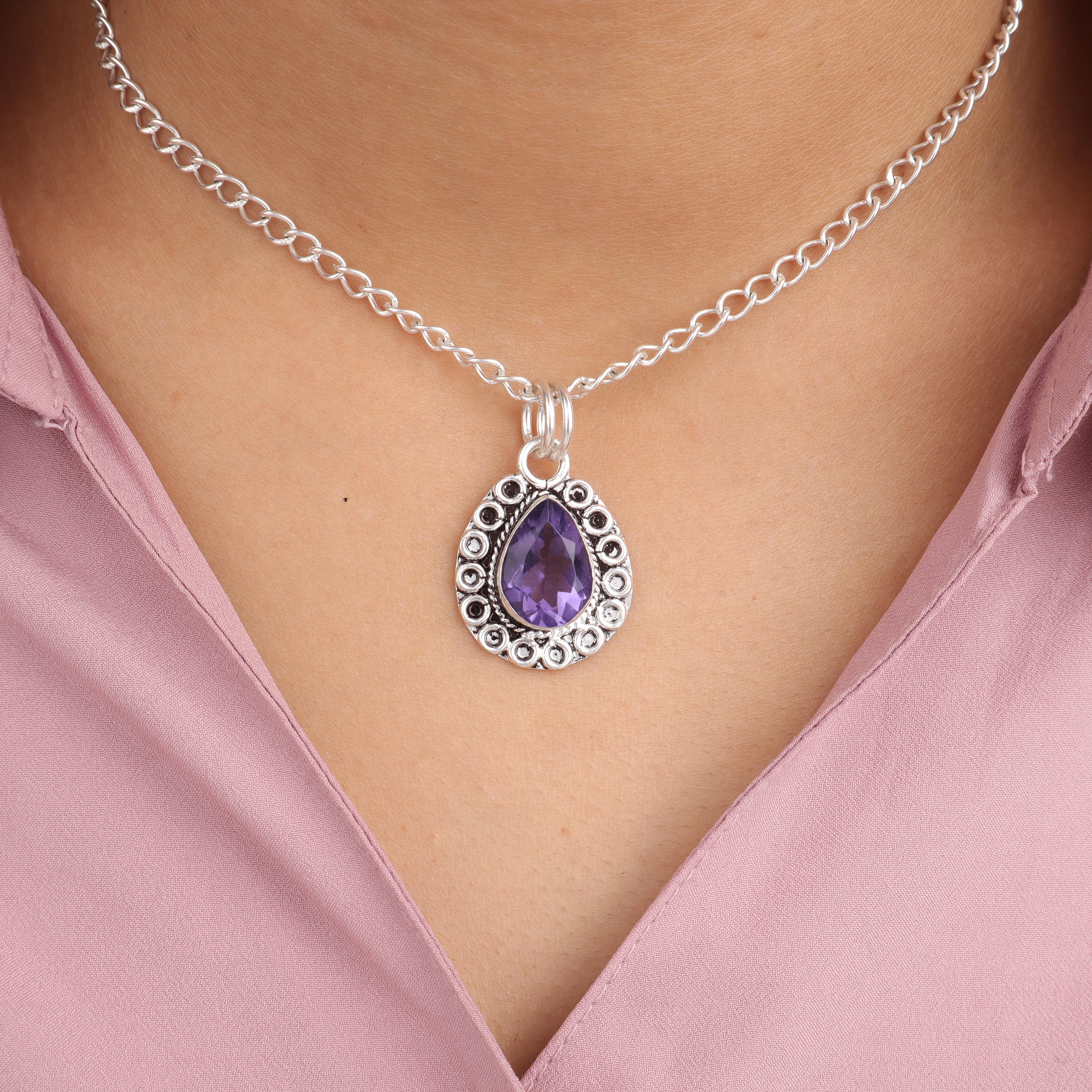 

Natural Iolite Gemstone 925 Sterling Silver Handmade Beautiful Pendant 1.02 Gift For Wife PP-26-7