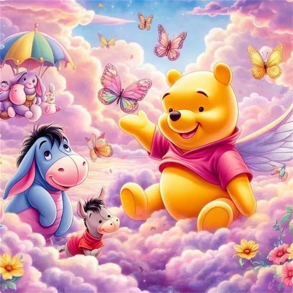 Disney Winnie The Pooh 5D Diamond Painting Full of Diamonds Handmade DIY Cartoon Decorative Painting Diamond Sticker Kit