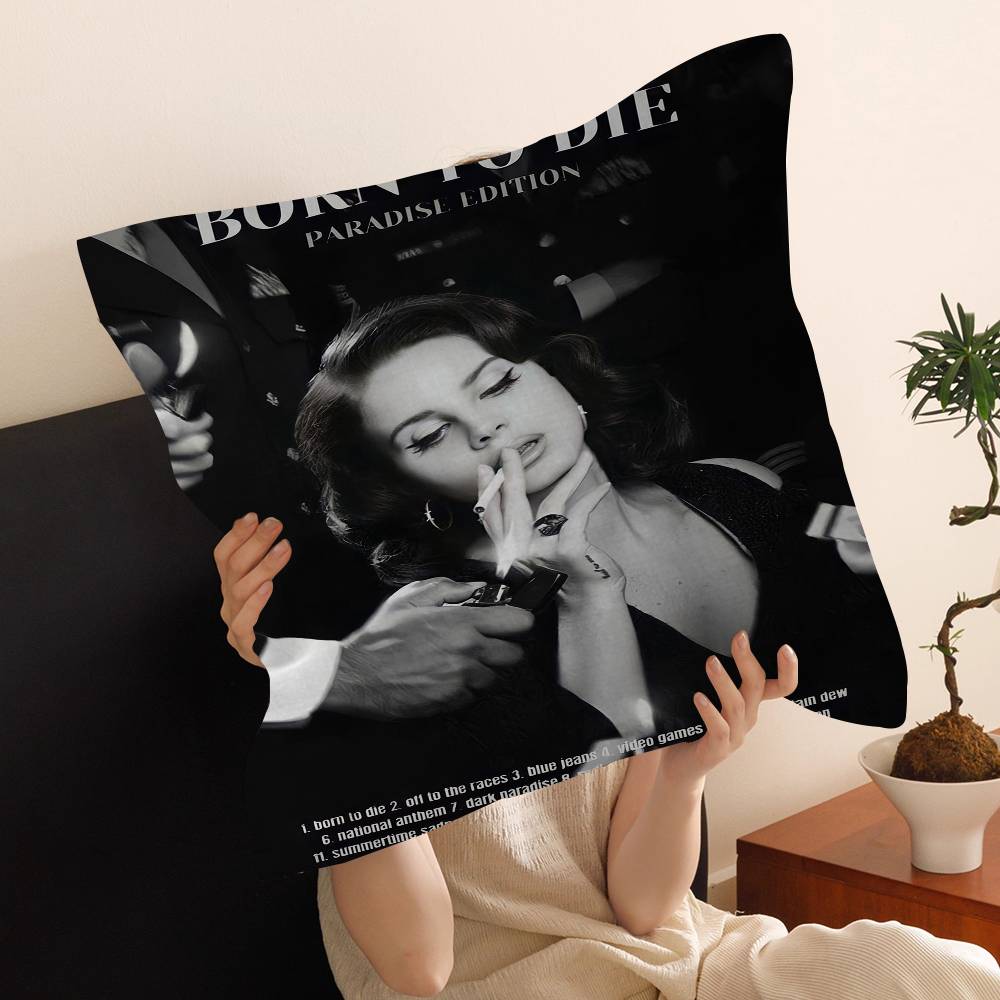 Black And Pink Lana Del Rey Personalized Pillow Cover Kids Bedroom Wild Party Decor Pillowcase Kid Birthday Shower Gift