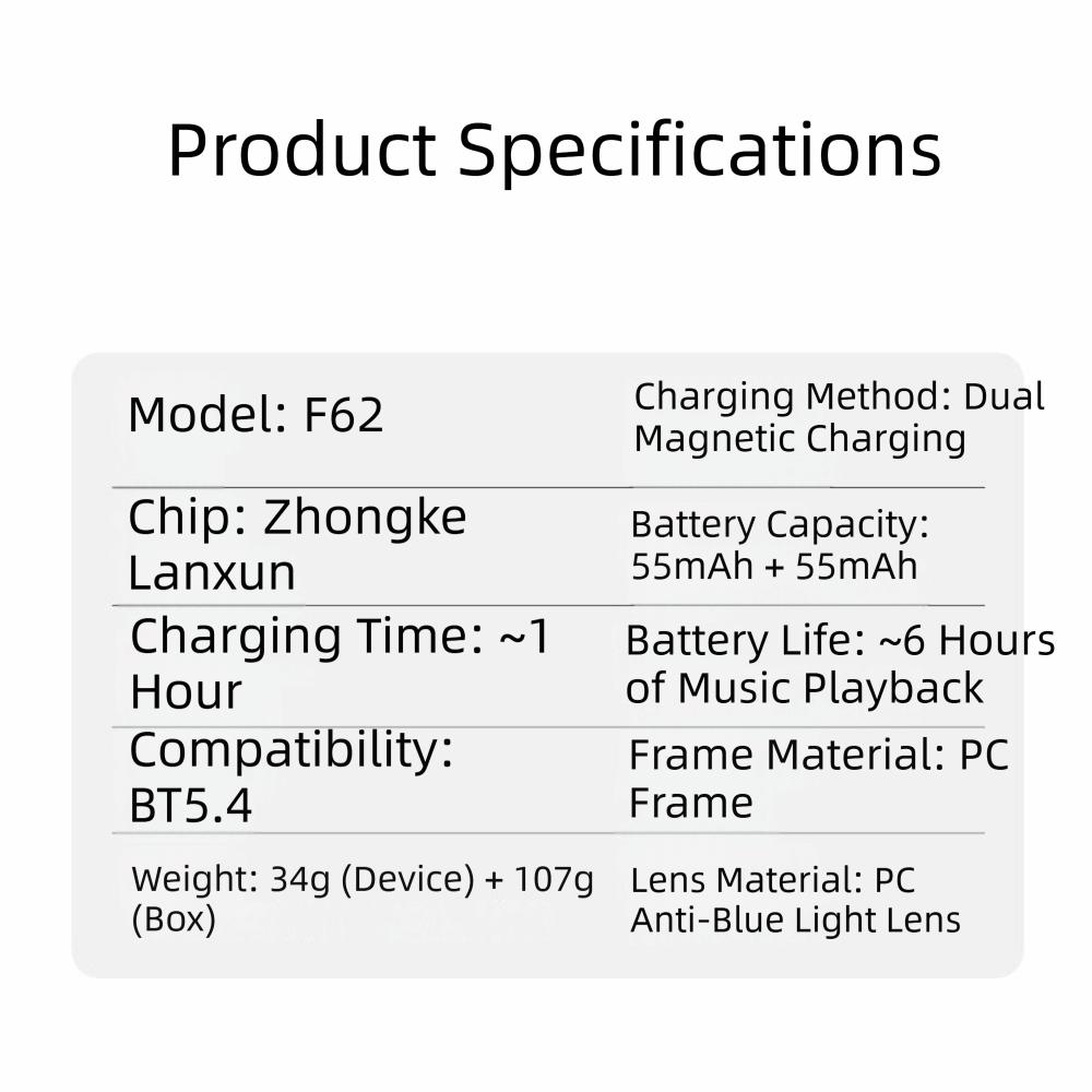 Traduzione Intelligente AI Occhiali Intelligenti Chiamata Bluetooth Occhiali Musica Bluetooth Per Uomini Donne