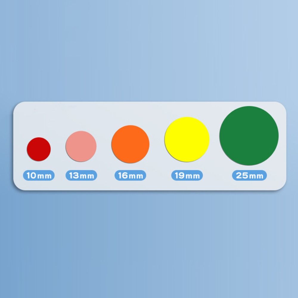 10Sheets Writable Material Dot Adhesive Stickers Self-Adhesive Round Classification Markers 19MM Tag Sticker Handwritten Labels