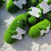 1pc Handcrafted Emotional Comfort Pickle Cucumber - Adorable Muppet Style Decorative Gift for Uniquely Quirky Charm