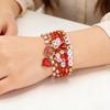 Stylish Valentine's Day Bracelets for Women Heart Charm Stackable Wristchain Trendy Accessory For Her