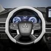 Suitable for Mitsubishi Premium Suede Snap-On Steering Wheel Cover, Non-Slip and Durable Outlander Asx Rvr Eclipse Cross Pajero
