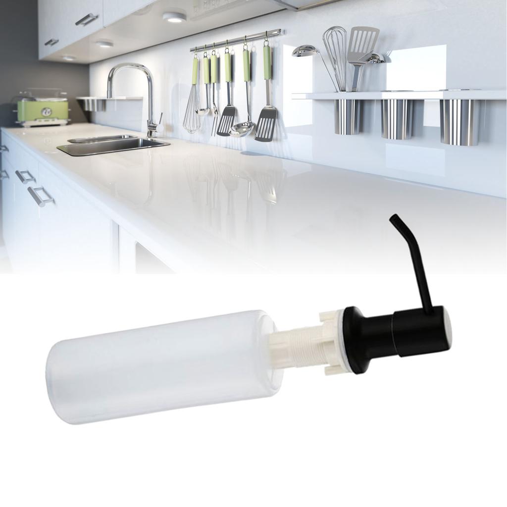 300ml Kitchen Soap Dispenser 304 Stainless Steel Reusable Portable Soap Foam Dispenser for Home School Public Places