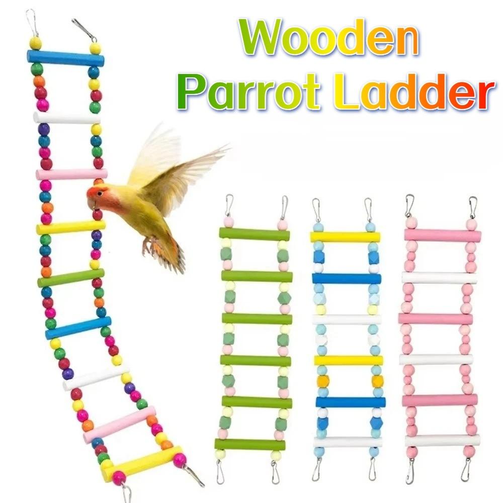 Colorful Bird Climbing Toy 8/10/12 Step Ladders Bird Perch Stand Toy Parrot Accessories
