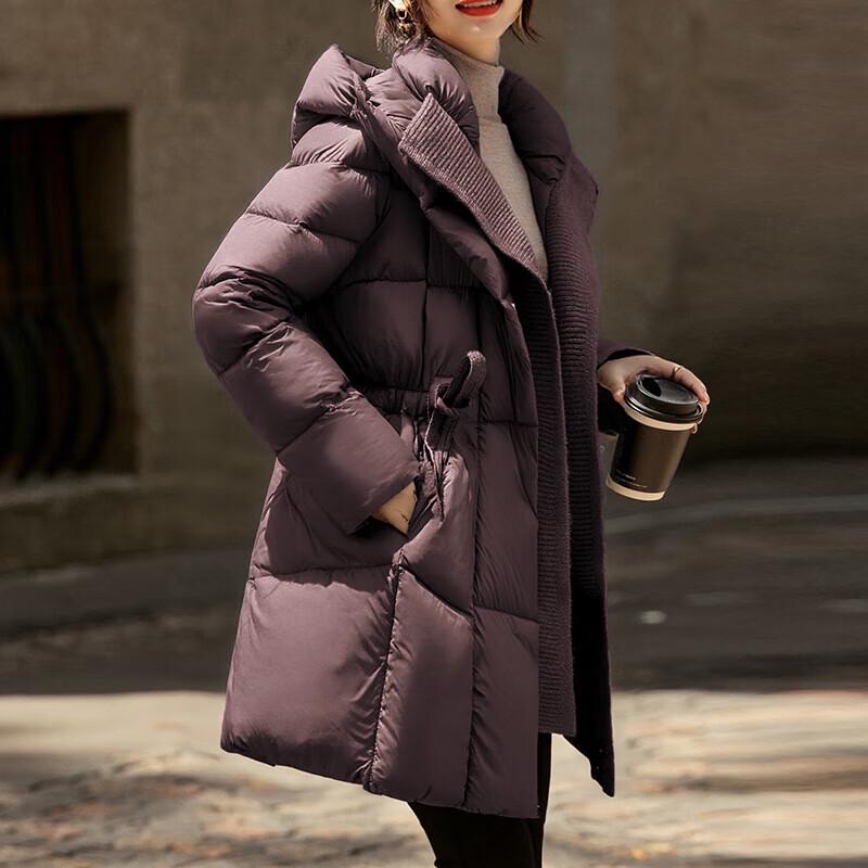 XUEXI Damen Wintermantel mit 90% Gänsedaunen