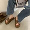 Ciabatte Casual da Donna con Suola Spessa e Fasce Incrociate, Moda Donna, Ciabatte da Esterno da Donna, Sandali da Donna