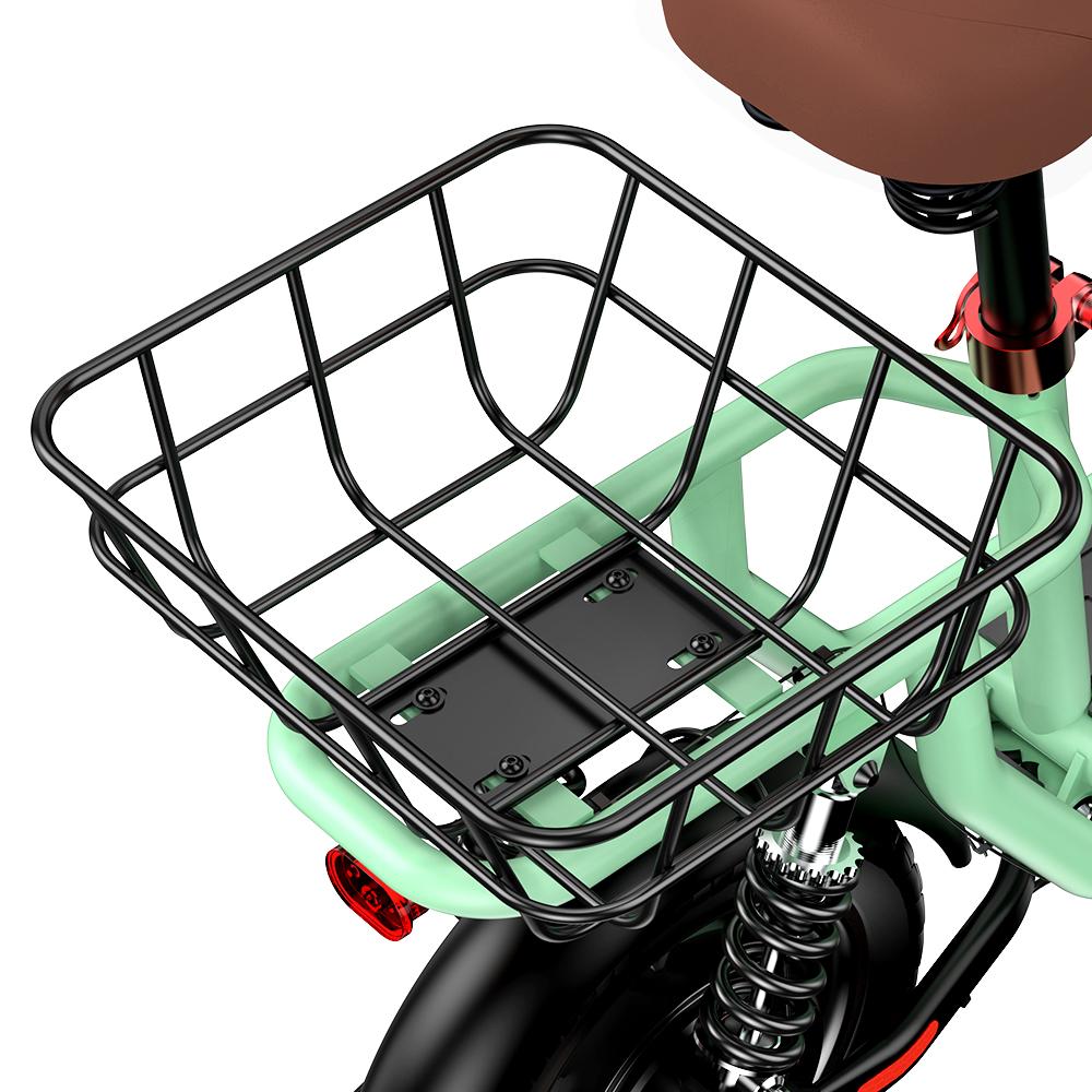 iScooter I12 12-inch Electric Scooter - 35km Range, 500W Motor, Dual Suspension System, Foldable + Seat, Convenient for commuting,Green