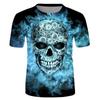 Men's Fashion Casual Loose 3D Cool Printing Round Neck Pullover T-Shirt Top