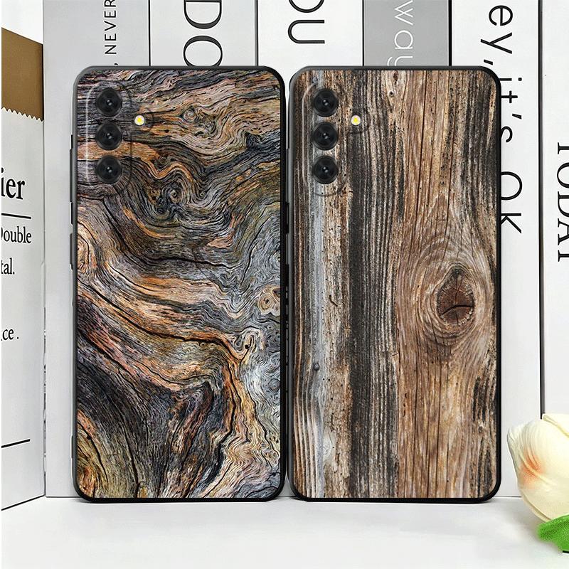 Vintage Wood Grain Pattern Soft Phone Case for Samsung A17 A37 A57 A16 A26 A36 A56 A15 A25 A35 A55 A14 A24 A34 A54 A13 A23 A33 A