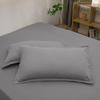 Cotton Pillowcase 48x74cm Soft Breathable Plain Solid Color Envelope Adult Single Pillow