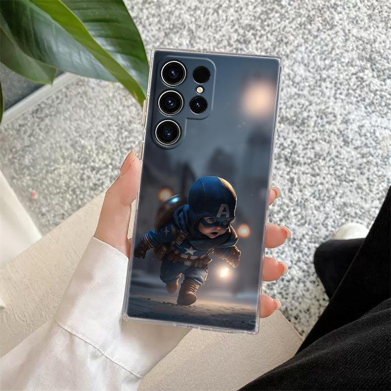 Baby Marvel Superhelden Transparente Hülle Für Samsung Galaxy S26 S25 Ultra S24 S22 S26 Plus S20 S23 S21 S25 S24 FE 5G Klare Abdeckung