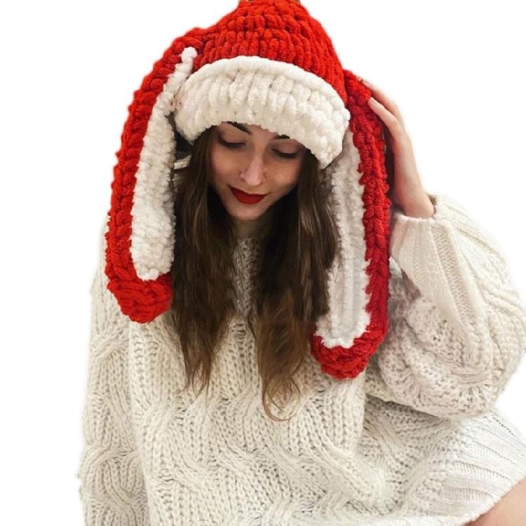 Women Knitted Caps Cosplay Party Hat Anti-Static Winter Hat Sport Skiing Hats