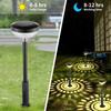 Garten im Freien Solar-LED-Leuchten RGB-Mehrfarbenbeleuchtung Solar-Weg-Rasen-Licht-Weihnachtsgarten-dekorative Landschaftsglanzlampen