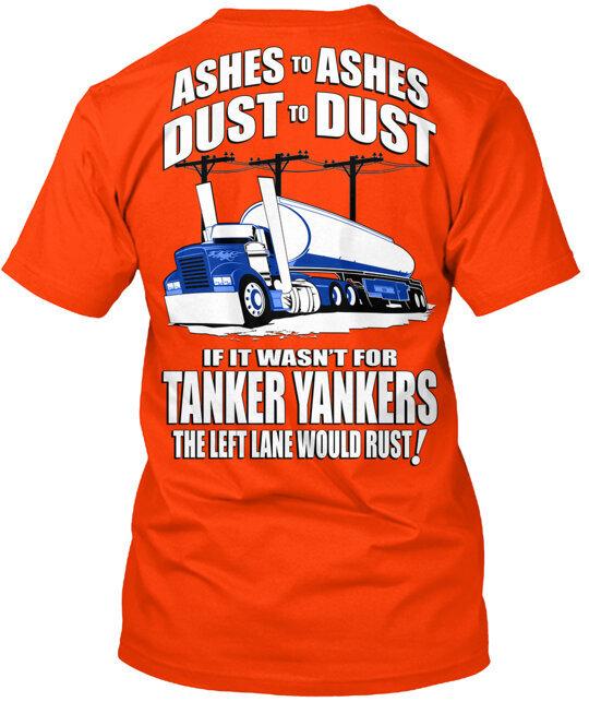 

Tanker Yanker Ashes Left Chest T-Shirt Made in the USA Size S to 5XL 4XL
