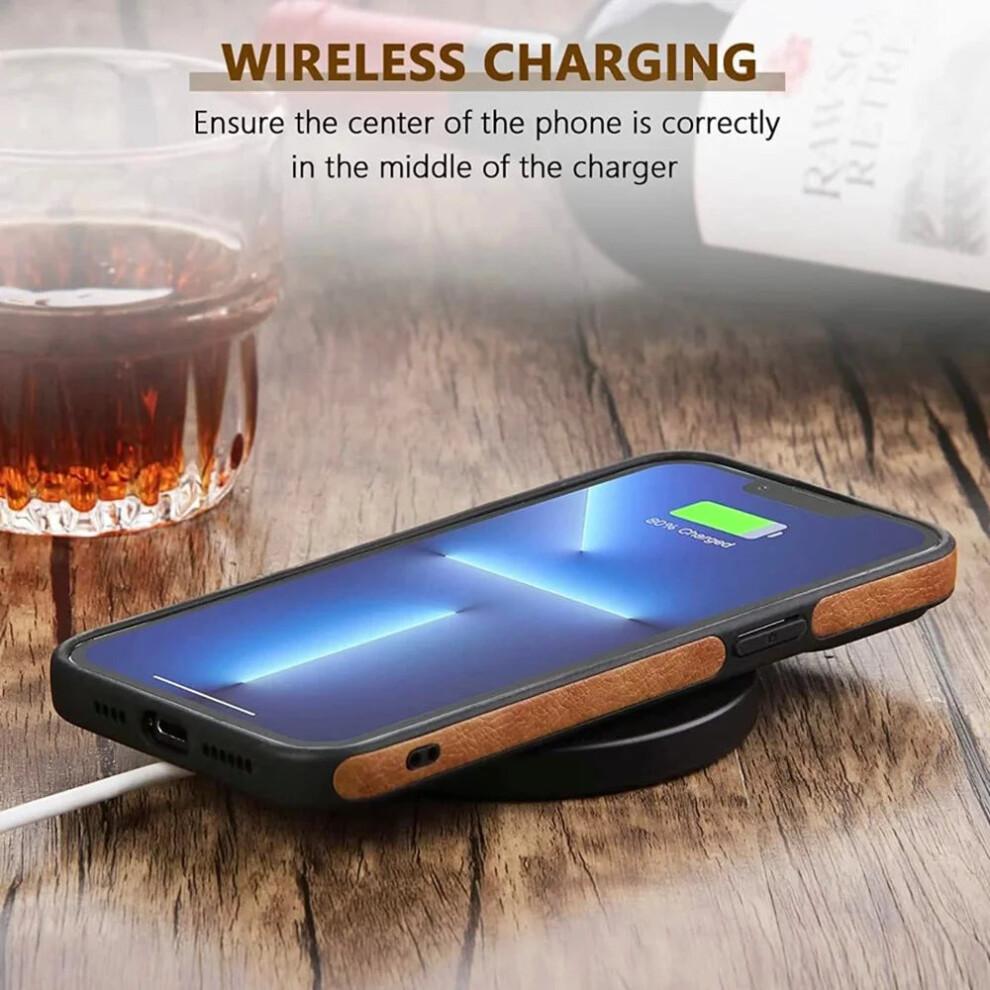 (Brown) Ultra Thin Slim Leather Phone Case
