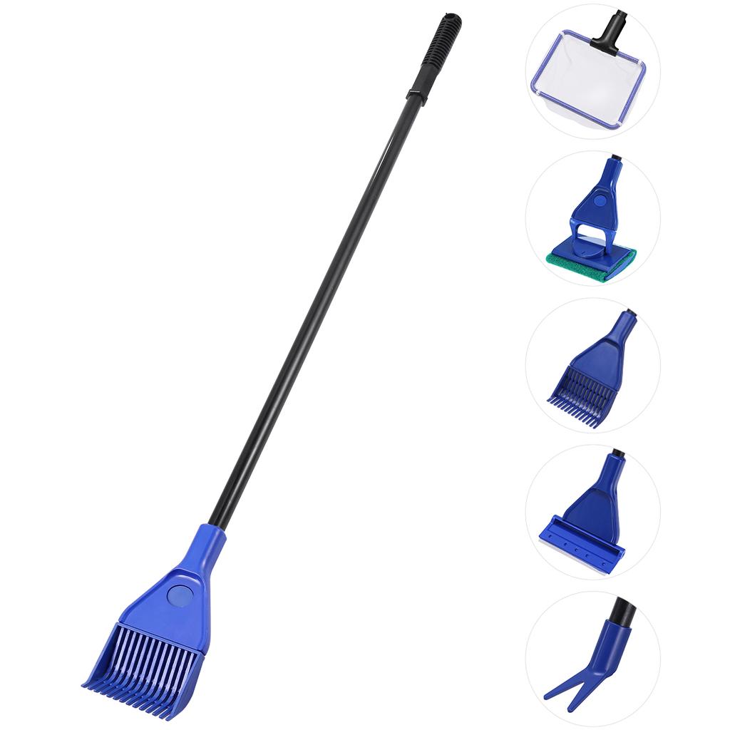Buy UEETEK 1 Set Aquarium Cleaning Tools Practical 5 in 1 Gravel Rake