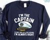 Funny Sailing Captain T-Shirt, Cruise Nautical Gift