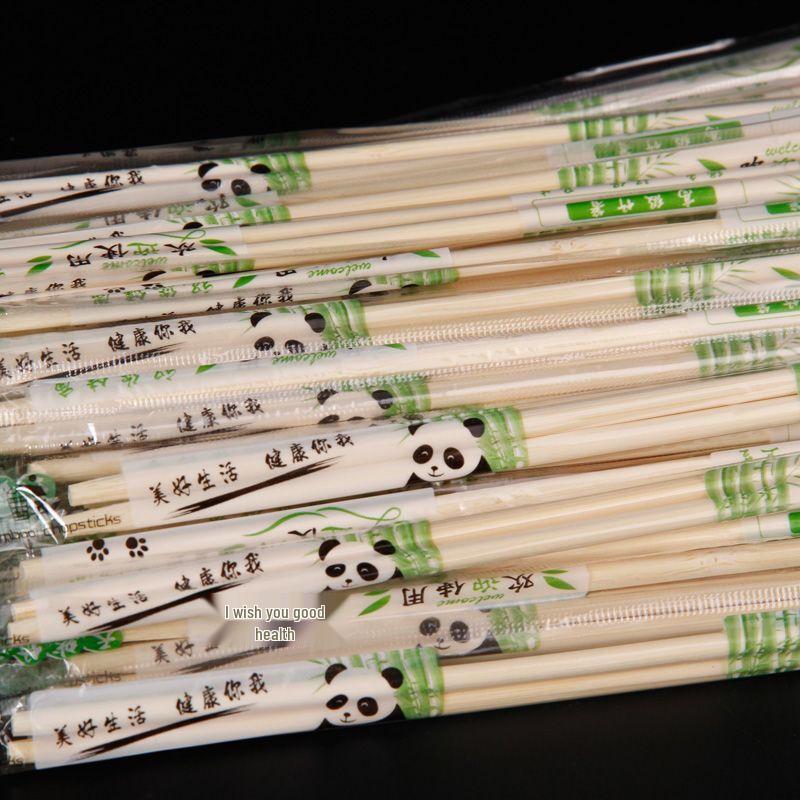 Xihe Disposable Round Bamboo Chopsticks