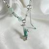Laurel fairy rabbit zircon necklace female niche design advanced sense cute sweet versatile smart jade rabbit collarbone chain