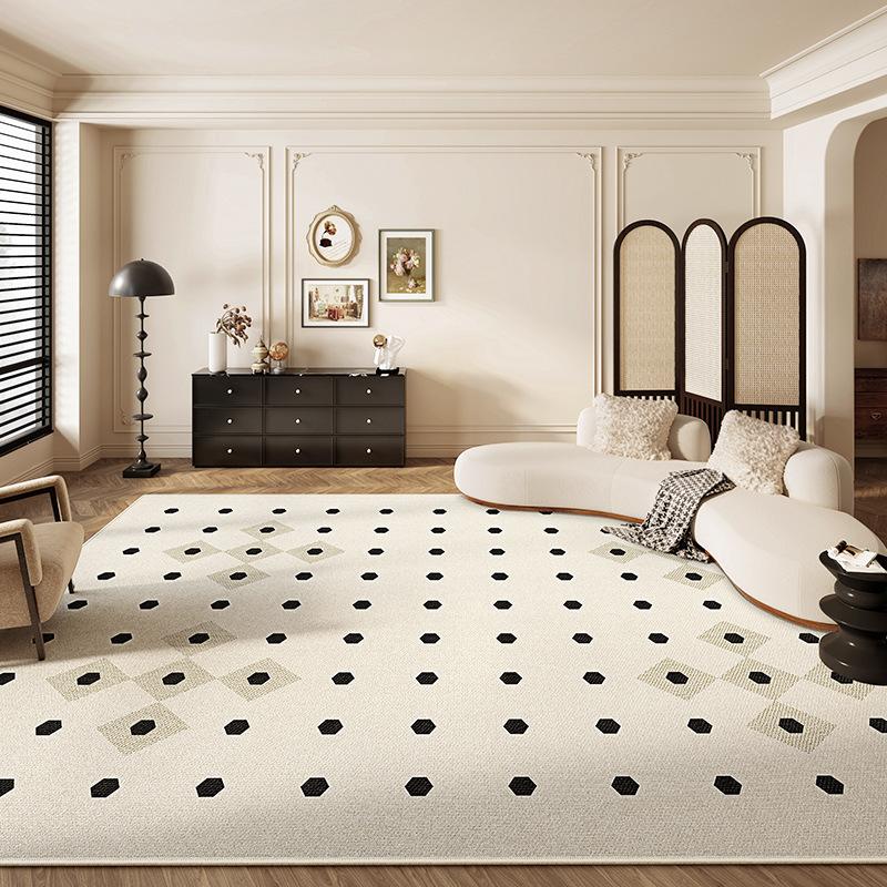 French Antique Carpet Living Room Sand Coffee Table Blanket Light Luxury Premium Bedroom Bedside Floor Mat Non-Slip And Anti-Fouling Floor Mat