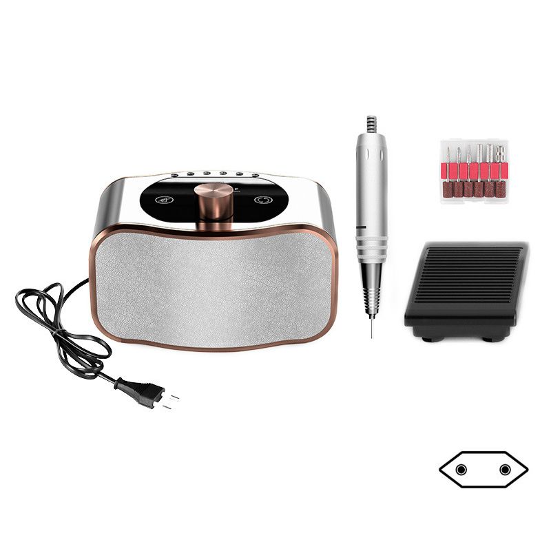 

Машина для полировки ногтей с сенсорным экраном и кожаной панелью на 35000 об/мин, полировщик для удаления ногтей серебряный