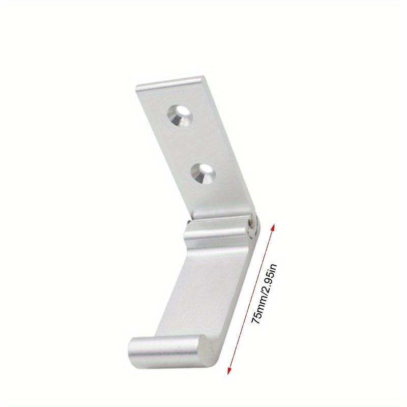 4pcs Folding Coat Hanger Foldable Hook Foldable Wall Mount Folding Hook Rack Aluminum Alloy Clothes Hooks Modern Towel Hook