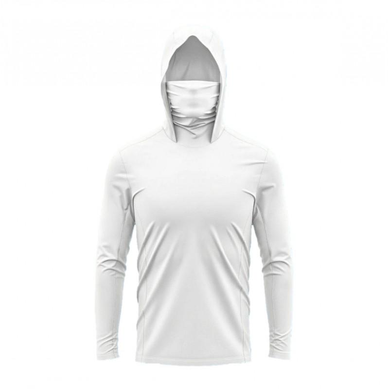 Mens UPF100 Sun Protection Hooded Fishing Jacket Lightweight Quick-Dry Outdoor