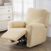 4Pcs/Set Water Repellent Recliner Sofa Cover Polar Fleece Single Relax Armchair Case Elastic Chair Slipcover Furniture Protector