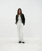 Loutaideu Stitched Belt Cotton Pants [White]