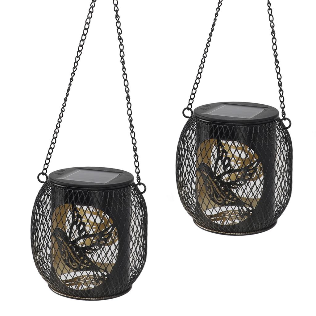 Solar Lantern IP65 Waterproof High Brightness Decorative Outdoor LED Hanging Light for Garden